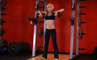 Тяга гантелей к подбородку стоя: особенности, техника, видео