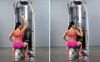 Тяга верхнего блока к груди (широким хватом): особенности, техника, видео