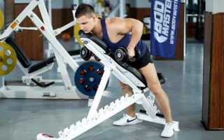 Тяга к груди в наклоне со штангой и гантелями: техника на заднюю дельту