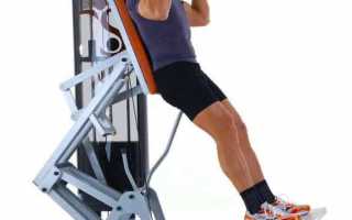 Гакк-приседания в тренажере