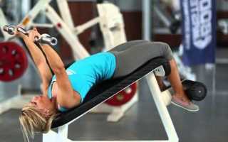 Разгибание рук с гантелями из-за головы сидя и стоя