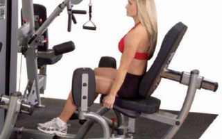 Разведение ног в тренажере