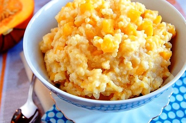 Каша из риса с тыквой