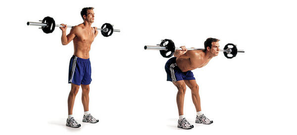 Наклоны со штангой