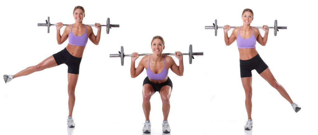 упражнения со штангой дома