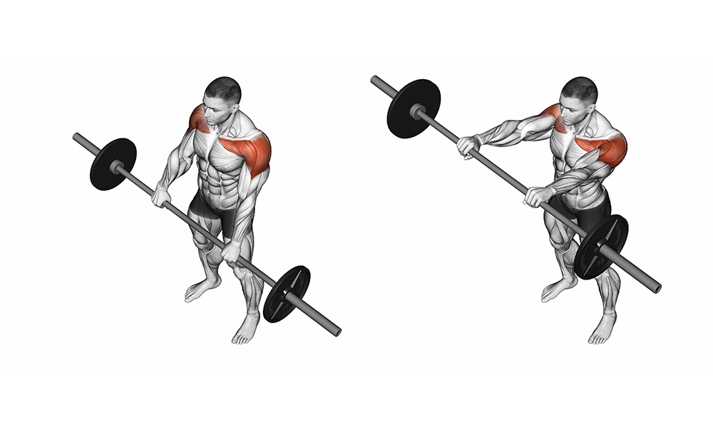 занятия со штангой стоя
