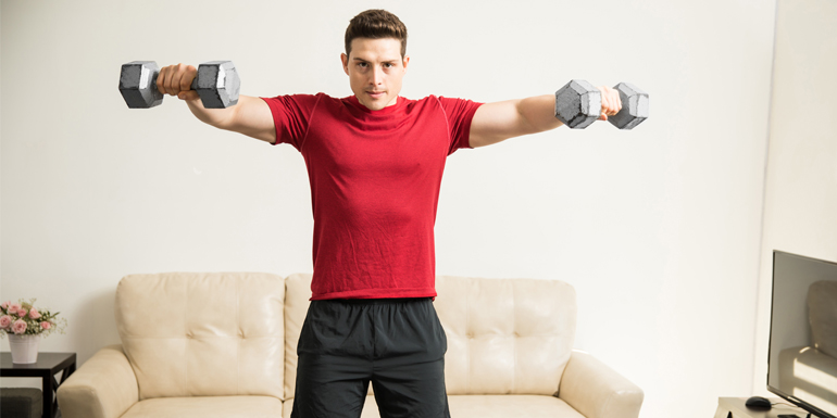 тренировки с гантелями набор массы