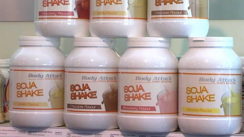 Банки с соевым протеином