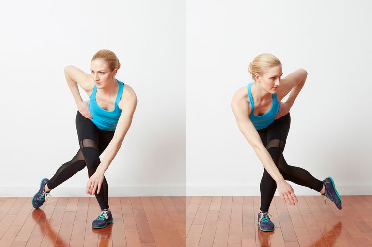 Упражнение конькобежец