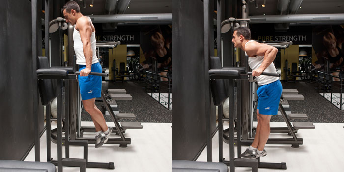 подъем на брусьях