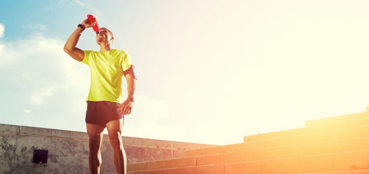 Спортсмен пьет