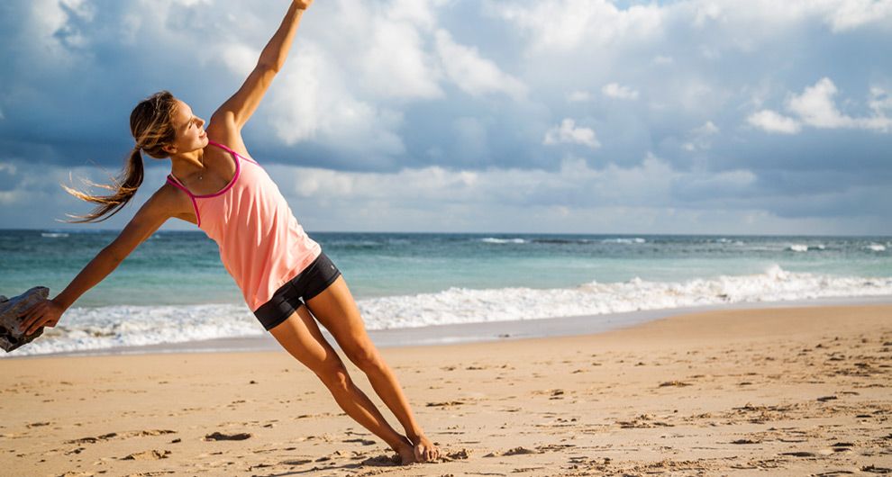 тренировка на пляже