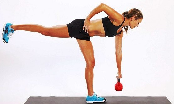 как накачать попу если больные колени