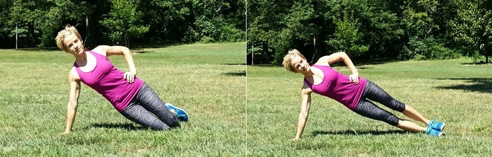 планка с разными движениями