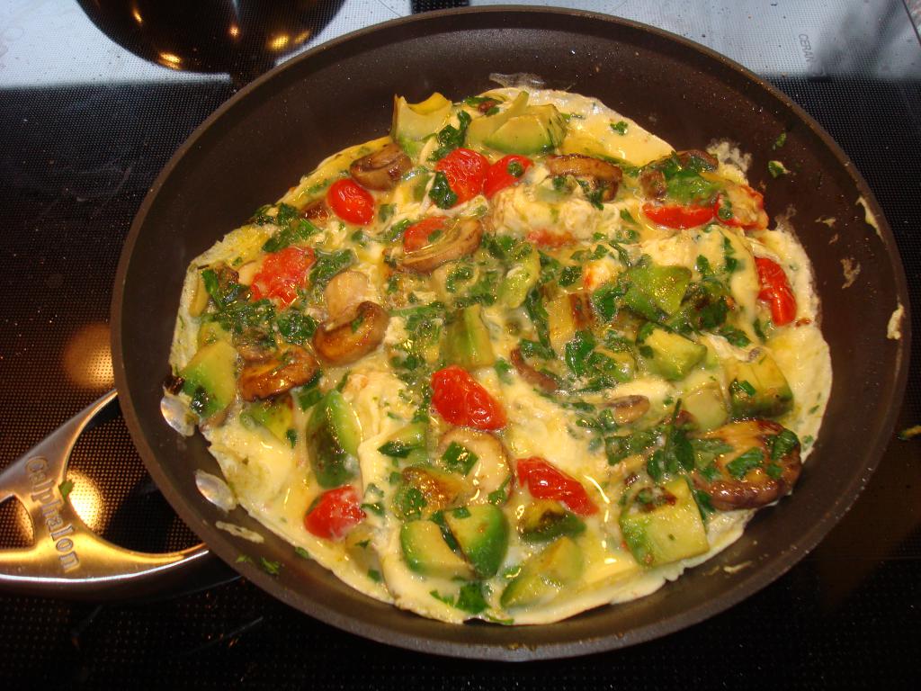 яичница с овощами