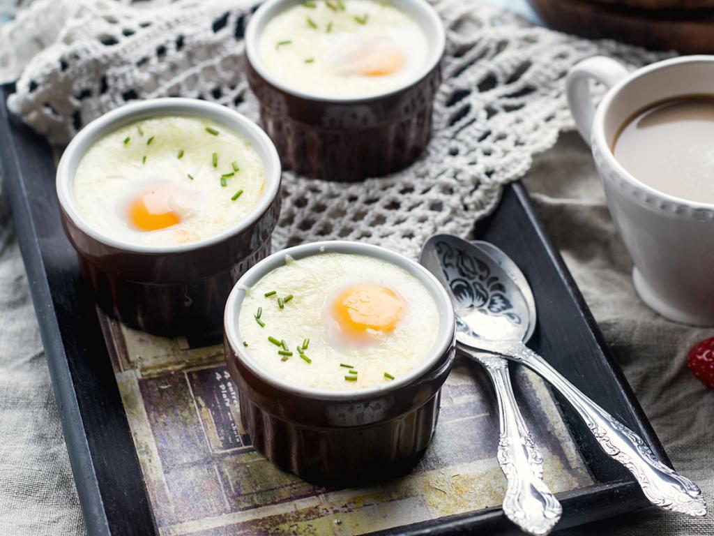 запеченные яйца