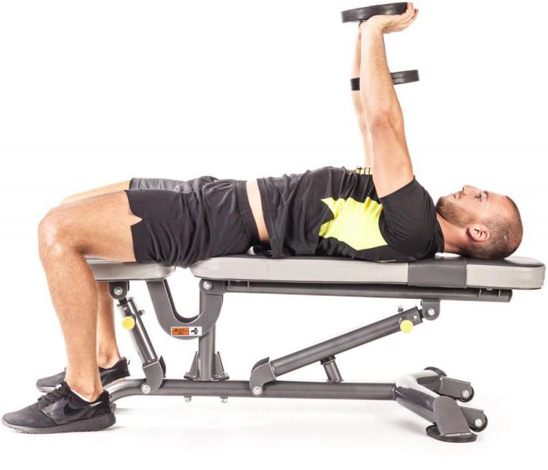 пуловер с гантелей как правильно делать