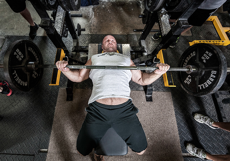 Опускание штанги