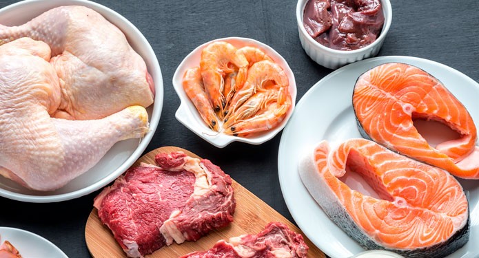 Белок в мясных и рыбных продуктах
