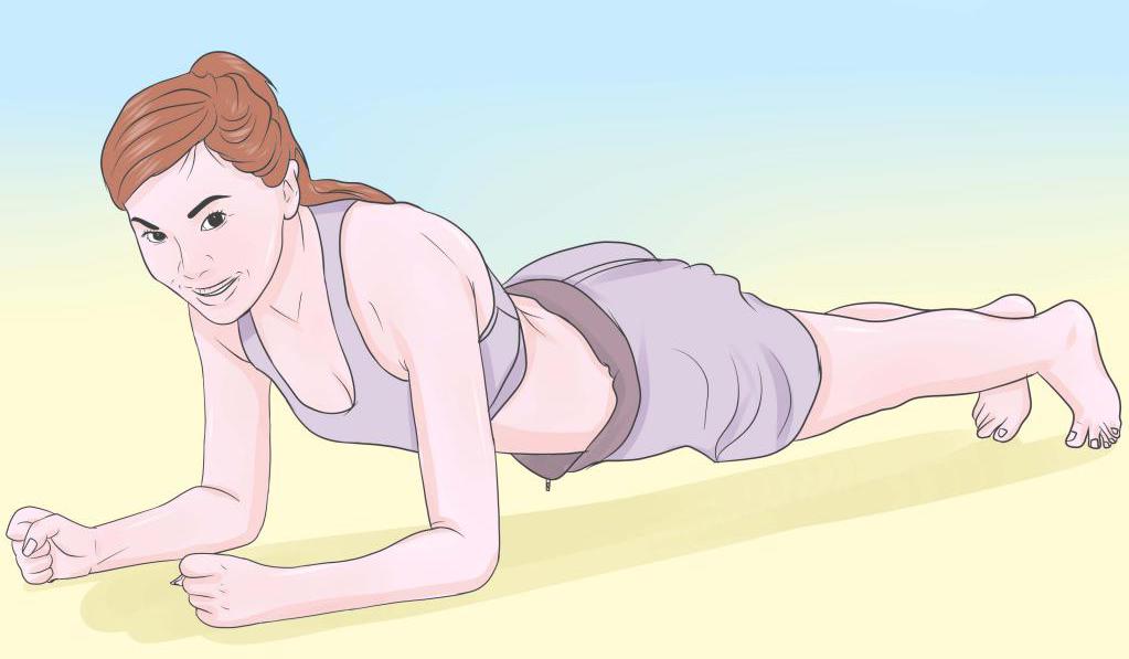 легкий пресс у девушки