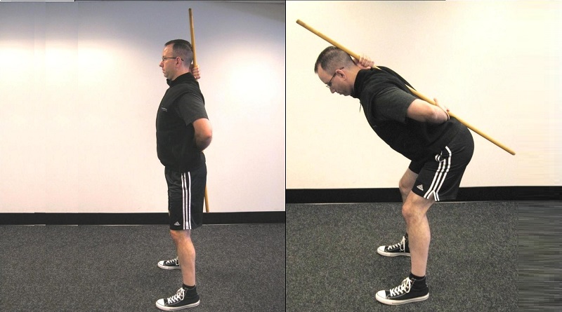 упражнение с гимнастической палкой