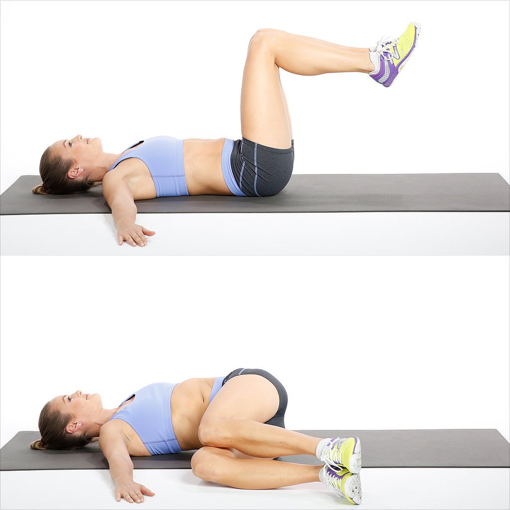 Боковые скручивания лежа