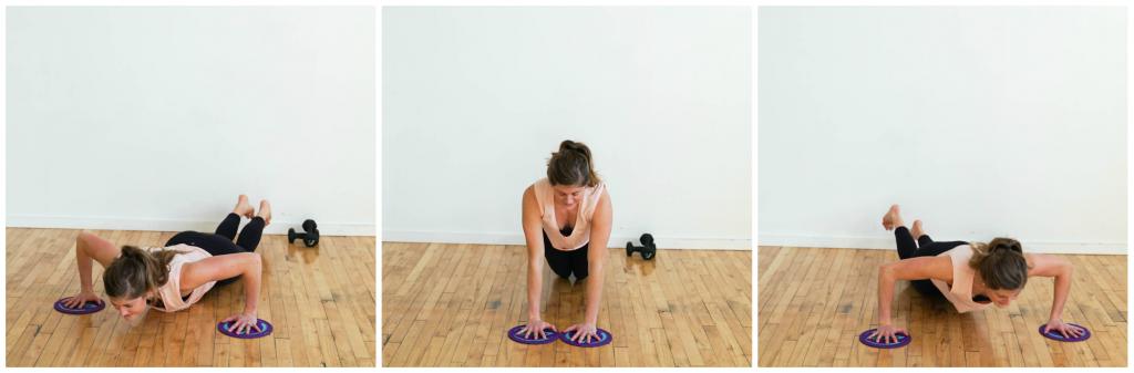 отжимания с дополнением