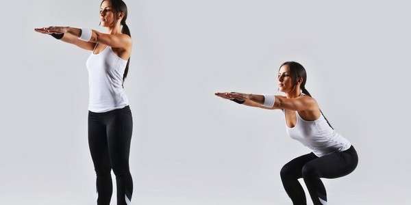 классические приседания