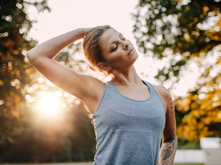 разминка для шеи