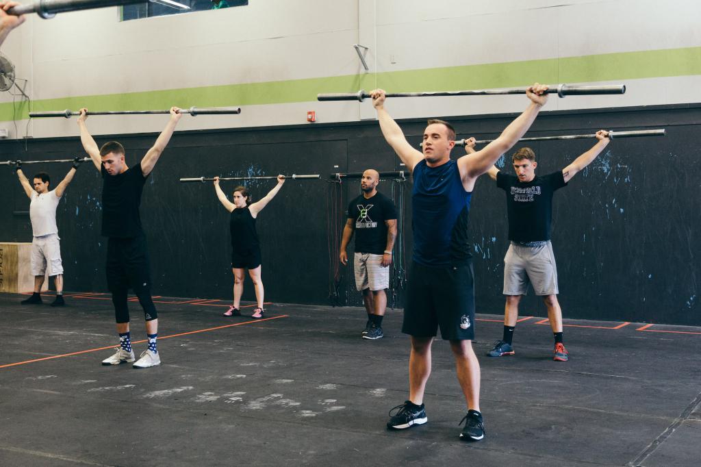 разминка с грифом