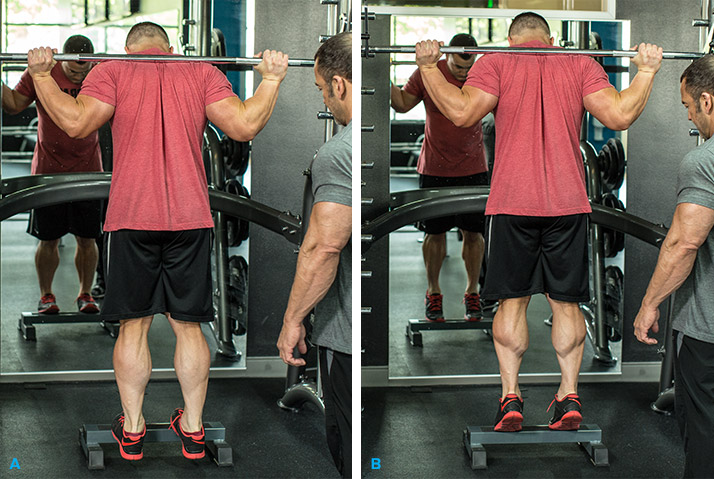 Подъем на носки на икры