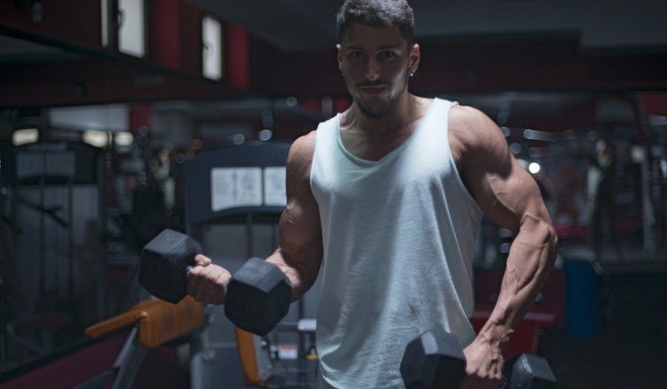 на тренировке