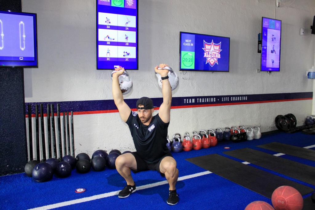 тренировка с гирями