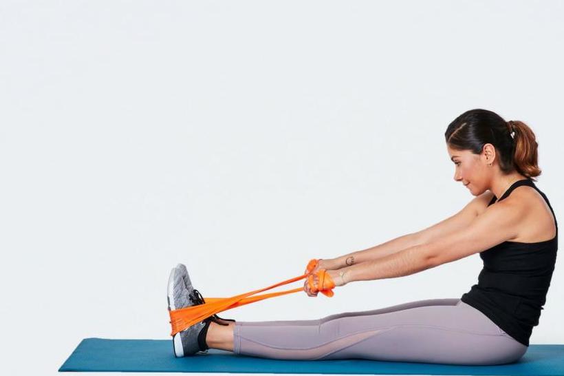 Растяжка с фитнес-резинкой