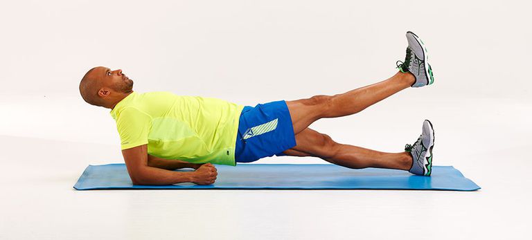 Планка на локтях