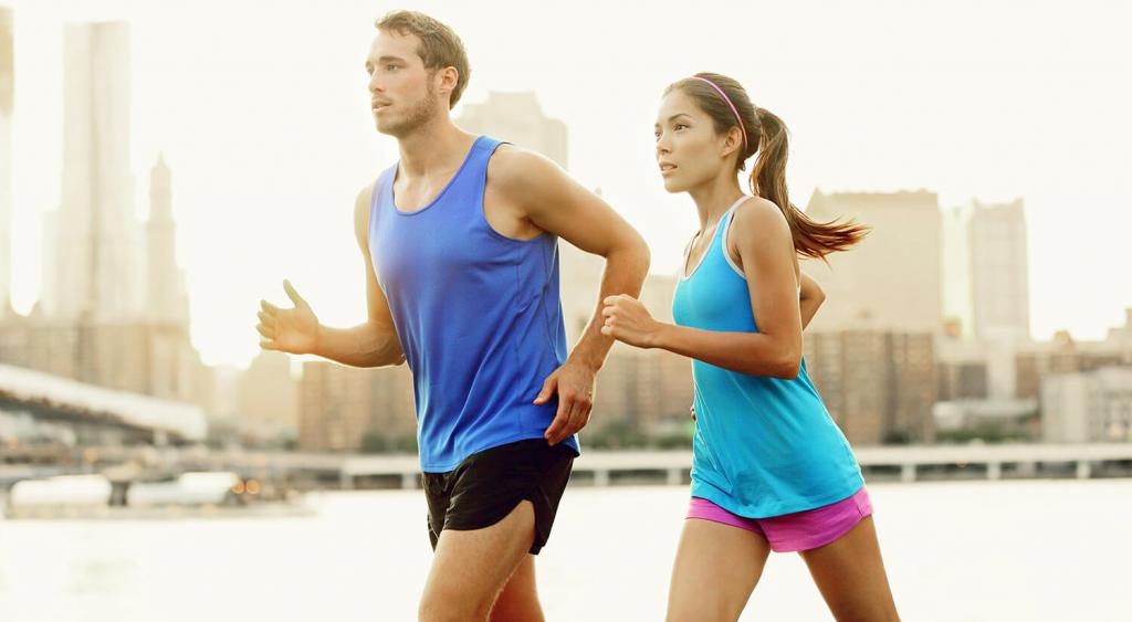 люди на пробежке