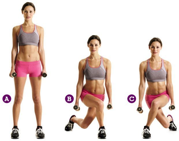 Выпады назад