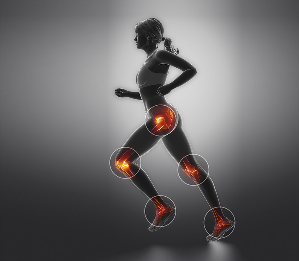 Положение тело во время бега