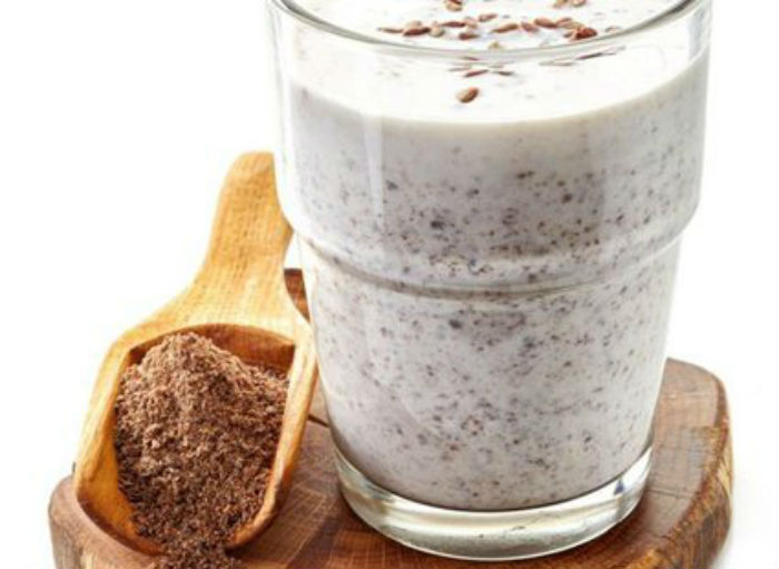 охлажденные напитки с льняными семечками