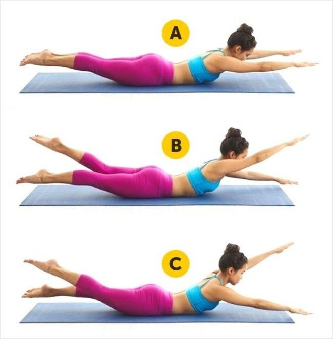 Упражнение "плавание"