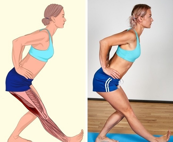 Натяжение задней поверхности бедра