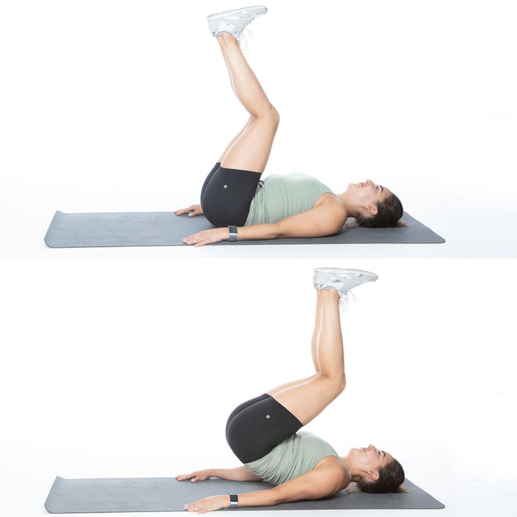 подъемы ног вверх