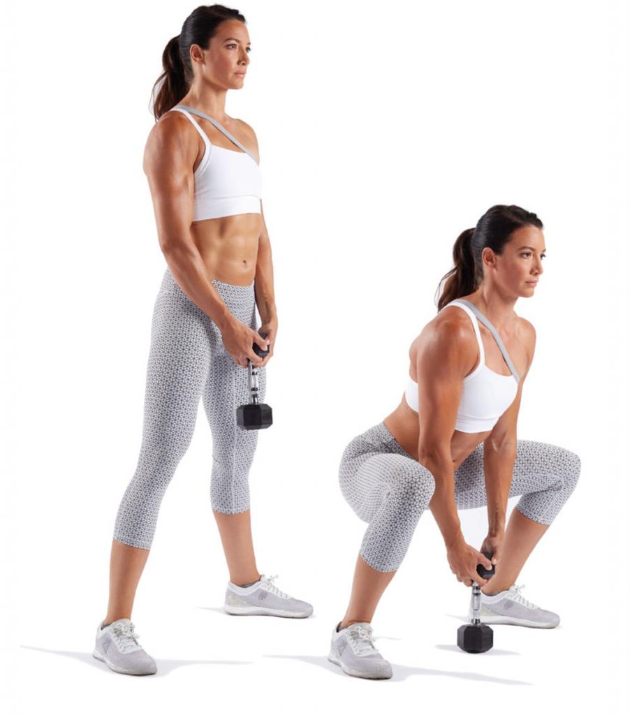 приседания сумо