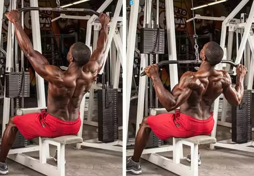 Тяга верхнего блока к груди