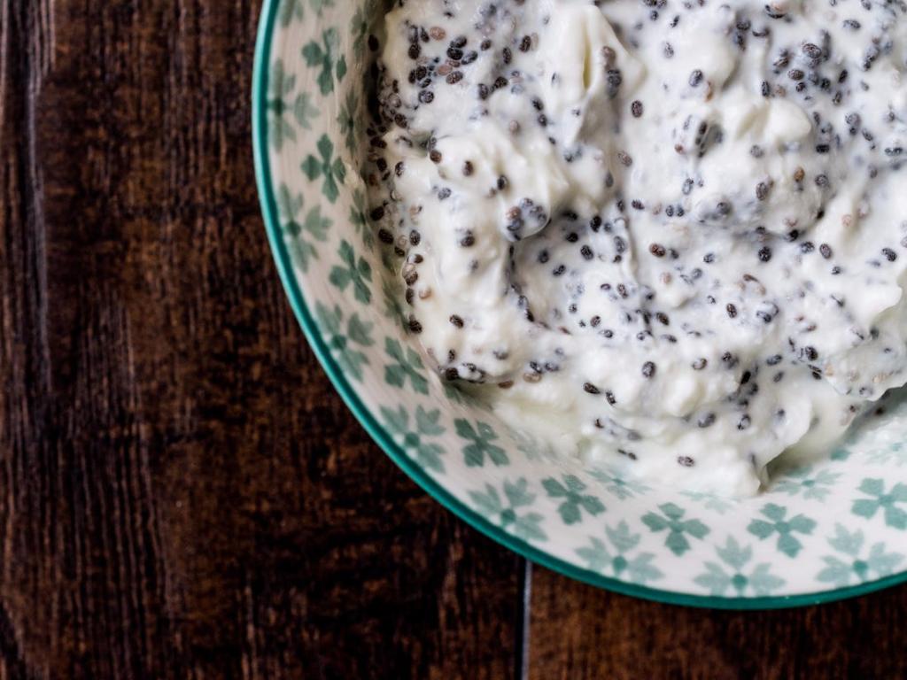 Семена чиа с кефиром