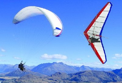 Paraplan i deltaplan